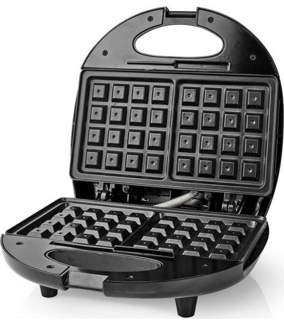 Nedis KAWP 200 BK Βαφλιέρα 2 Θέσεων σε Ορθογώνιο Σχήμα 750W