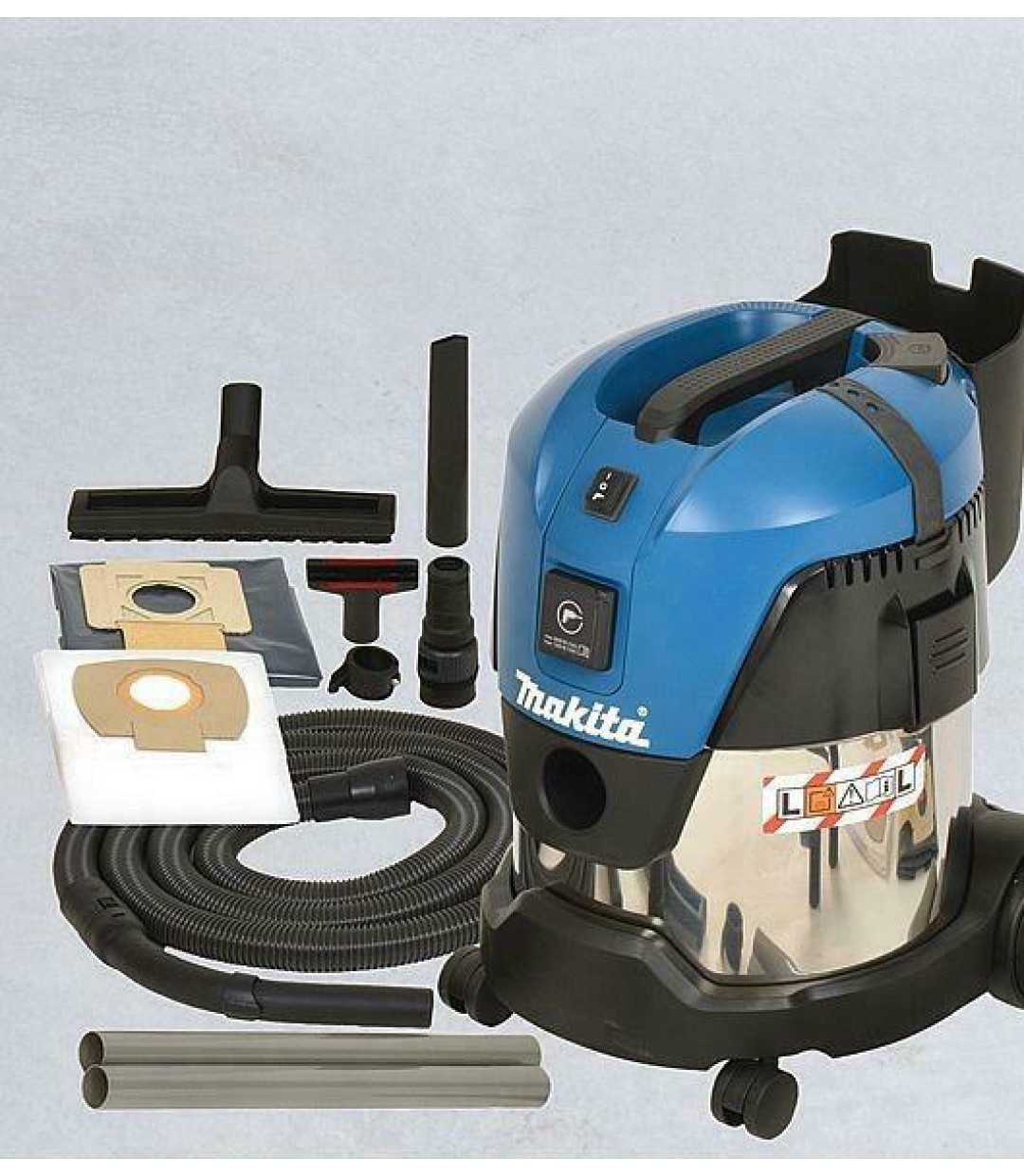Makita VC 2012 L Σκούπα Υγρών / Στερεών 1000W με Ανοξείδωτο Κάδο 15lt
