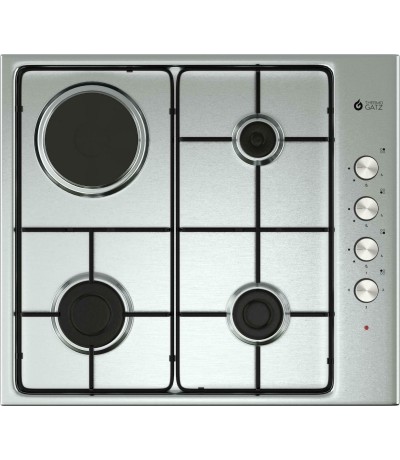 Thermogatz TGS 9211 IX Εστία Αερίου & Ρεύματος Αυτόνομη 58x51cm Inox