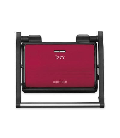 Izzy Panini IZ-2027 Τοστιέρα για 2 Τοστ 1000W Κόκκινη