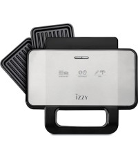 Izzy IZ-2036 Τοστιέρα Γκριλιέρα με Αποσπώμενες Πλάκες 1000W Inox