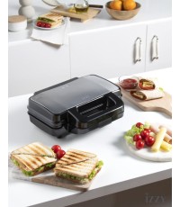 Izzy IZ-2036 Τοστιέρα Γκριλιέρα με Αποσπώμενες Πλάκες 1000W Inox