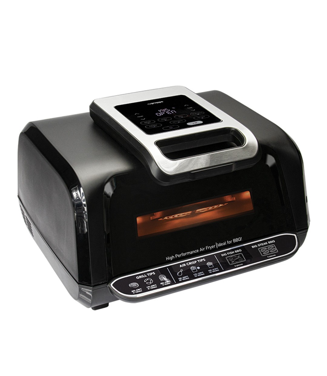Gruppe Multipla Air Fryer 8lt Μαύρο S-204 