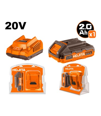 ΣΕΤ ΜΠΑΤΑΡΙΑ-ΦΟΡΤΙΣΤΗΣ Hojita HJLBC  2121 20V  με Χωρητικότητα 2Ah 601001.0018