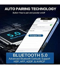 Motorola Escape 220 Ασύρματα Bluetooth Over Ear Ακουστικά με 24 ώρες Λειτουργίας Κόκκινα