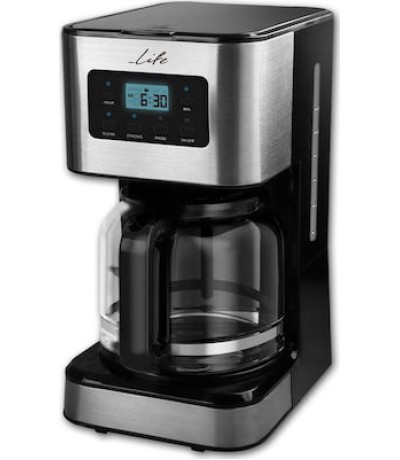 Life CM-200 Καφετιέρα Φίλτρου 950W Silver 221-0093