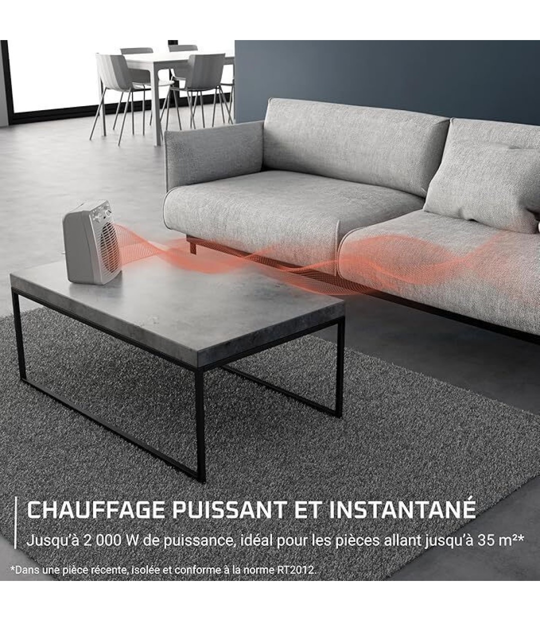 Rowenta Compact Power SO 2212 Αερόθερμο Δωματίου Δαπέδου 2000W