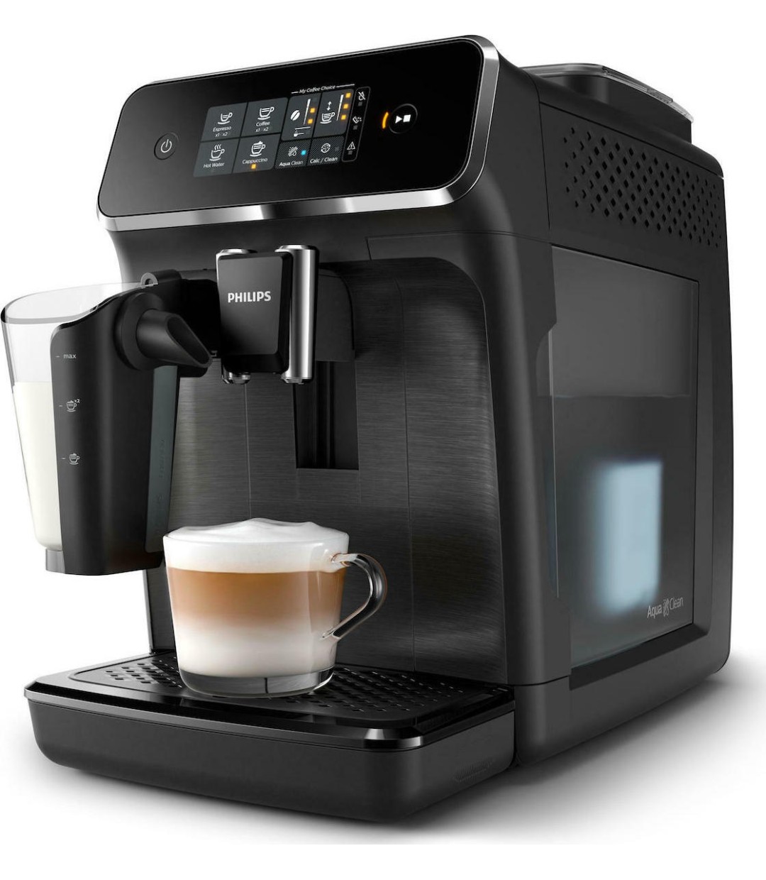 Philips Series 2200 Αυτόματη Μηχανή Espresso 1500W Πίεσης 15bar για Cappuccino με Μύλο Άλεσης Μαύρη EP 2230/10