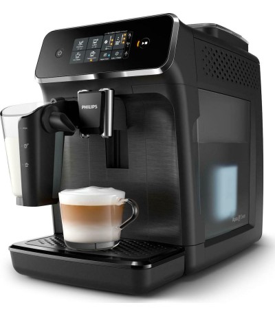 Philips Series 2200 Αυτόματη Μηχανή Espresso 1500W Πίεσης 15bar για Cappuccino με Μύλο Άλεσης Μαύρη EP 2230/10