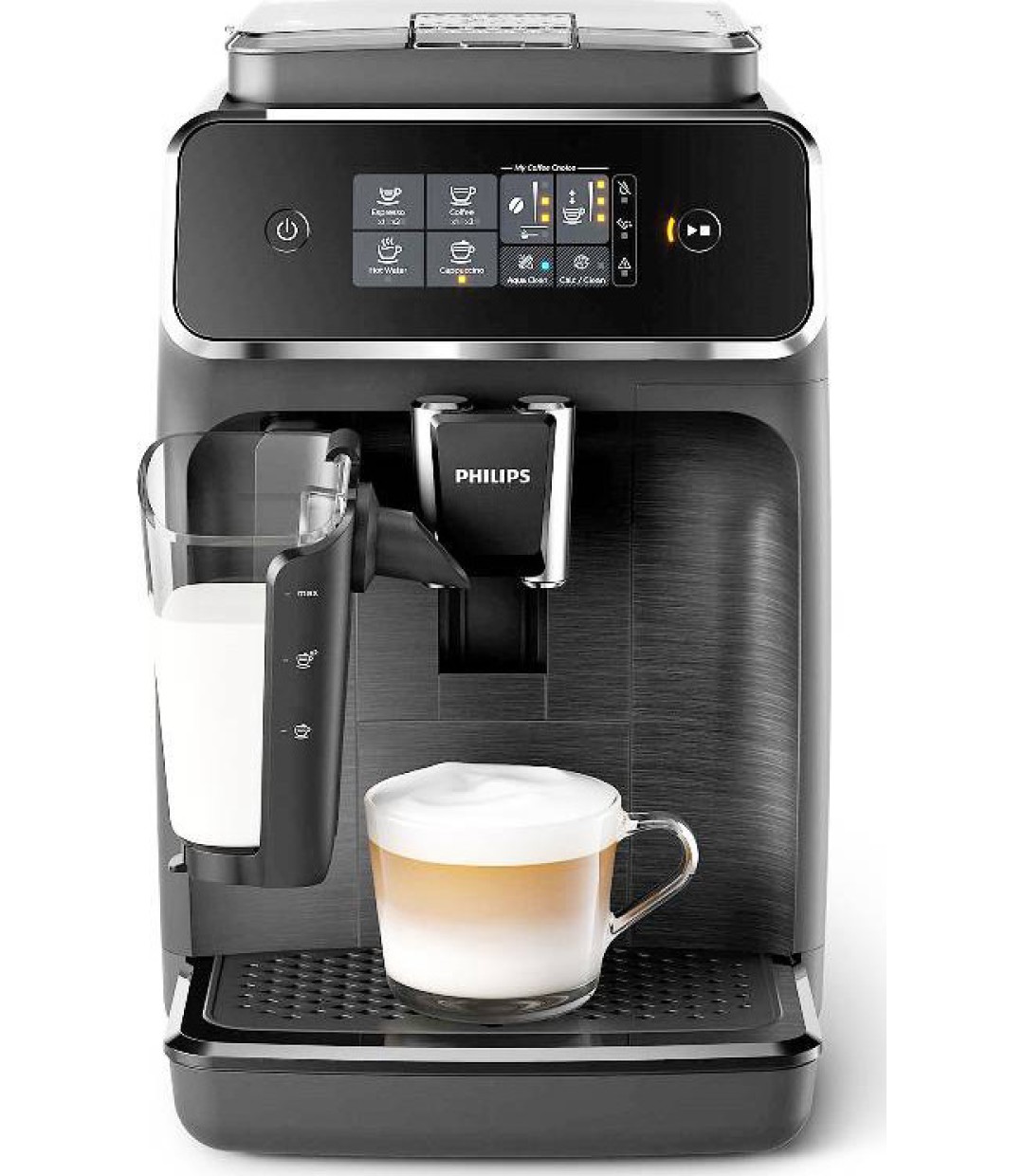 Philips Series 2200 Αυτόματη Μηχανή Espresso 1500W Πίεσης 15bar για Cappuccino με Μύλο Άλεσης Μαύρη EP 2230/10