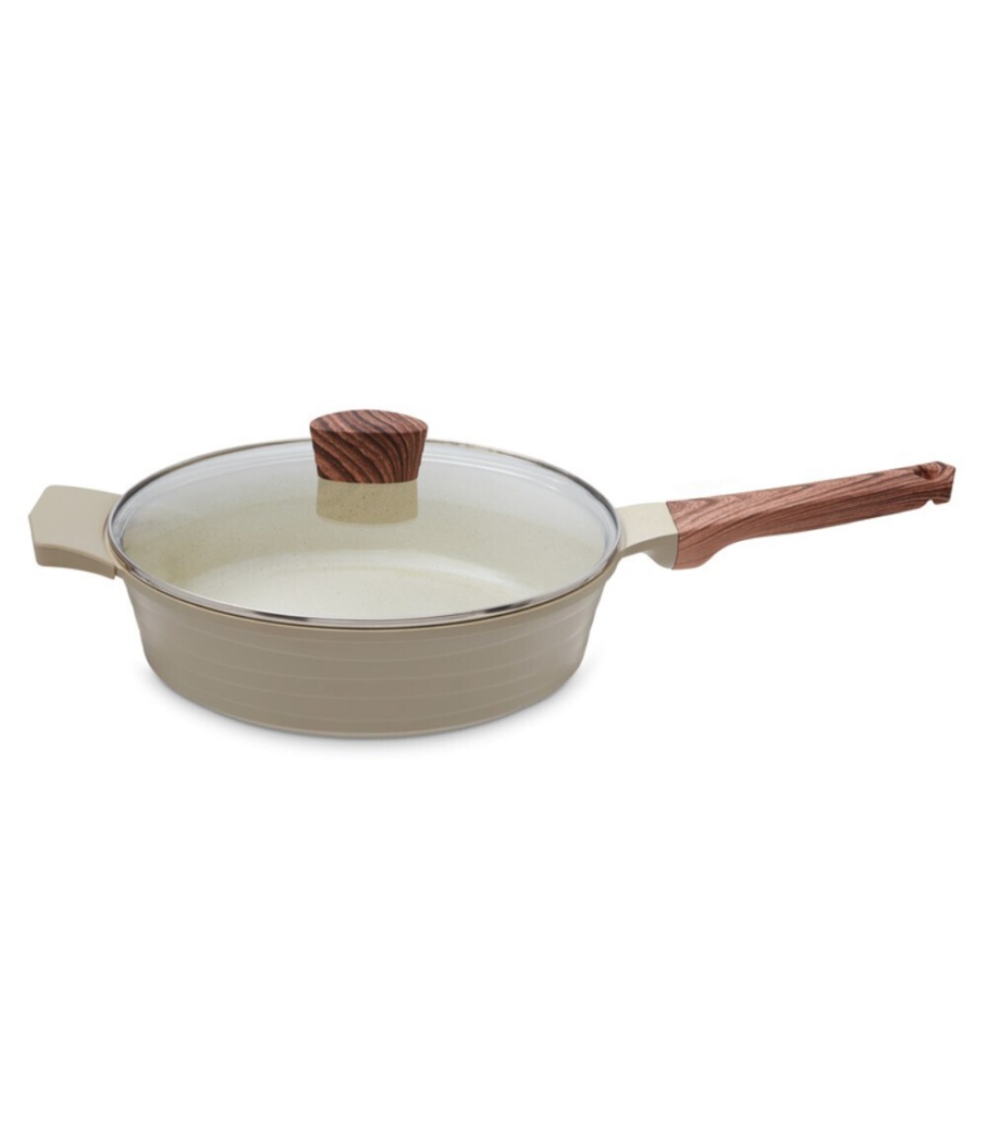 Izzy Elea Σωτέζα Με Καπάκι από Αλουμίνιο με Κεραμική Επίστρωση 28cm