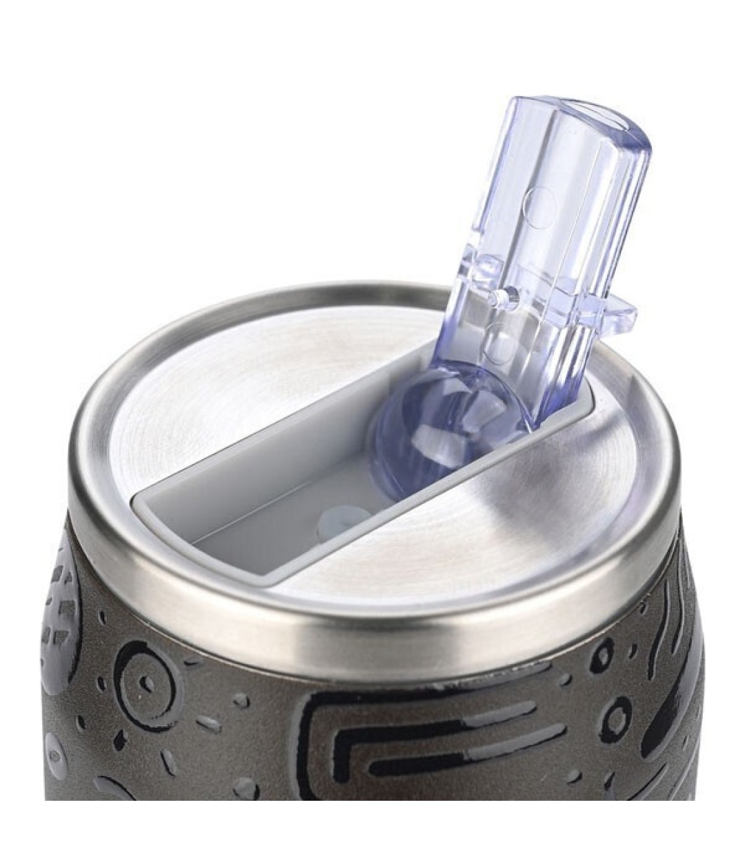 Estia Travel Cup Save the Aegean Ποτήρι Θερμός Ανοξείδωτο 500ml Noir echo με Καλαμάκι 01-22631