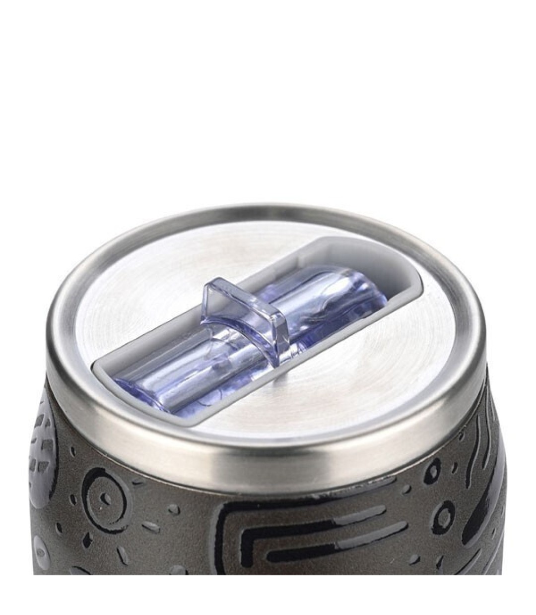 Estia Travel Cup Save the Aegean Ποτήρι Θερμός Ανοξείδωτο 500ml Noir echo με Καλαμάκι 01-22631