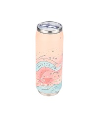 Estia Travel Cup Θερμός Ανοξείδωτο / Πλαστικό BPA Free 500ml Whimsy wonders με Καλαμάκι 01-22853