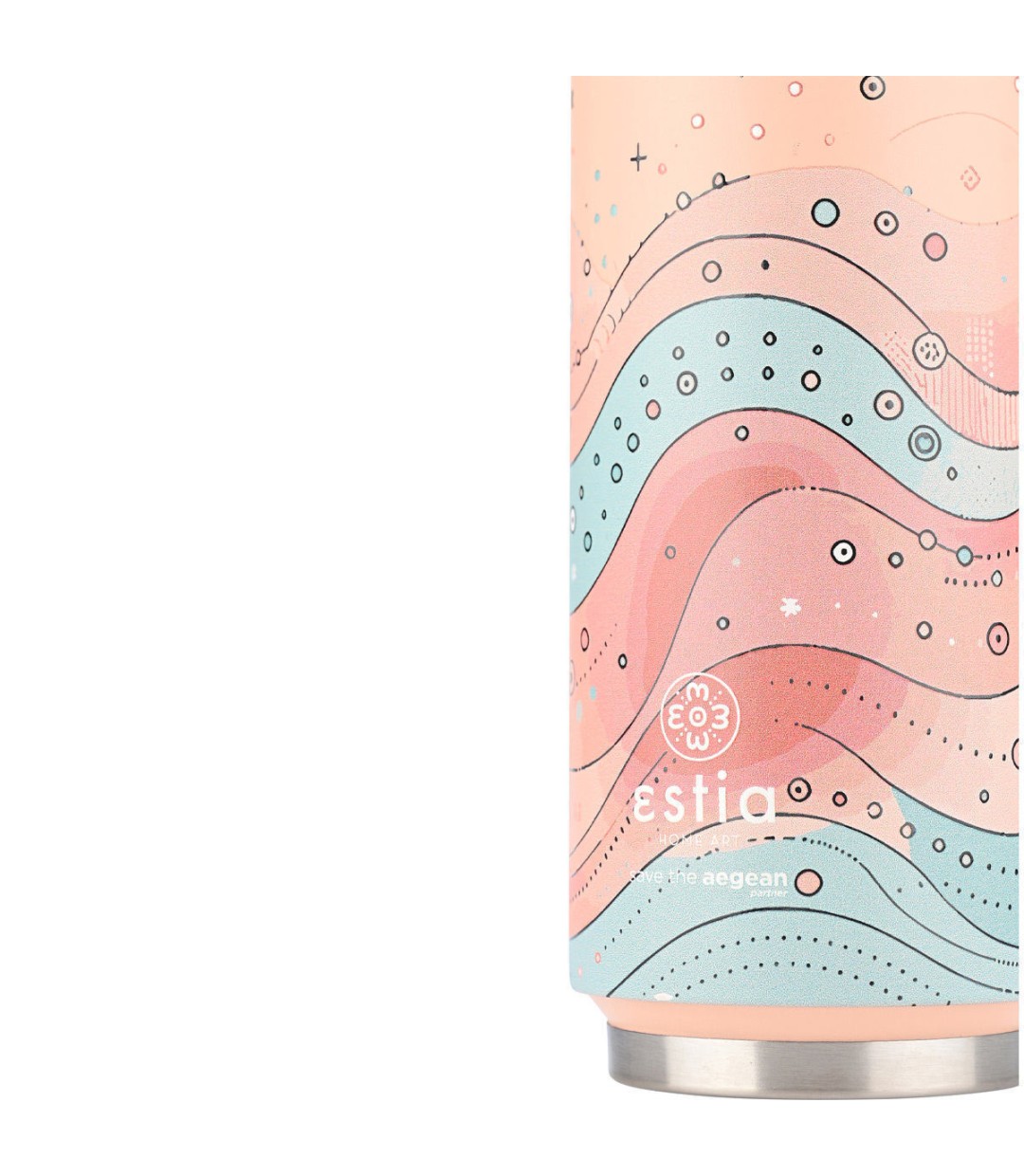 Estia Travel Cup Θερμός Ανοξείδωτο / Πλαστικό BPA Free 500ml Whimsy wonders με Καλαμάκι 01-22853