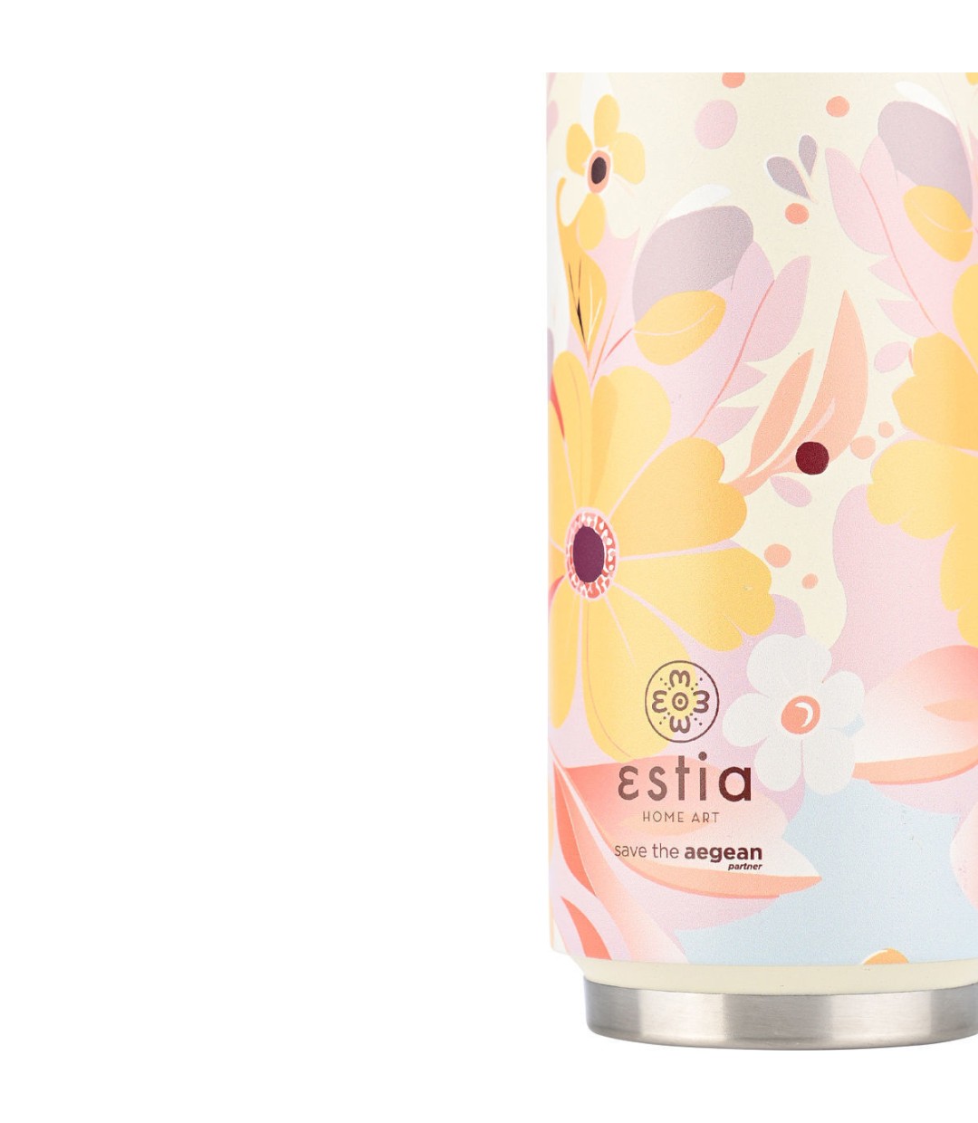 Estia Travel Cup Θερμός Ανοξείδωτο / Πλαστικό BPA Free 500ml Spring sonata 01-22860