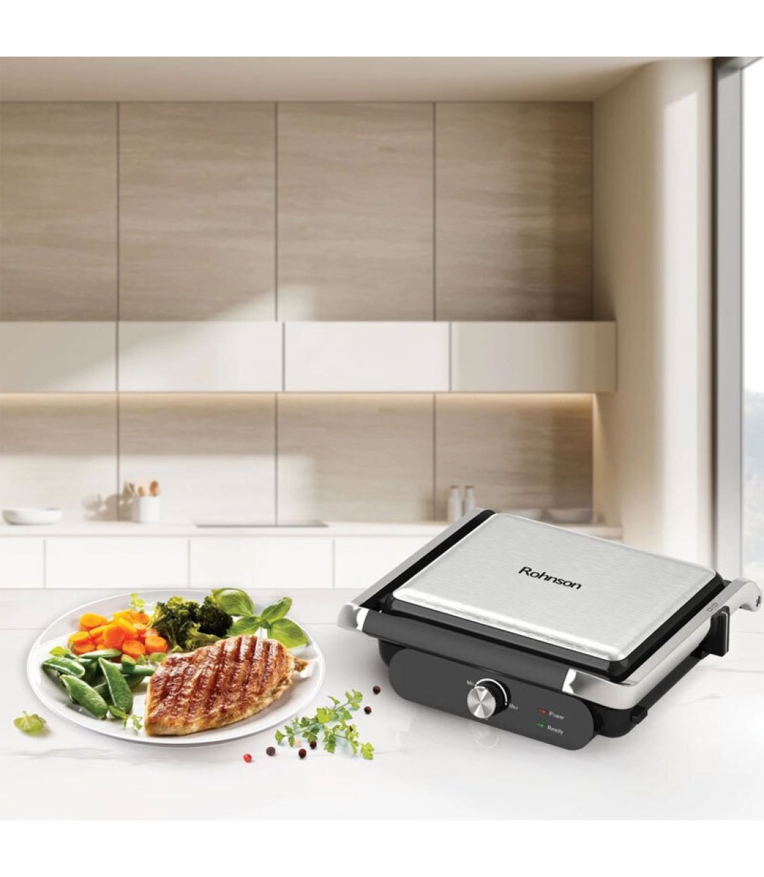 Rohnson R-2345 CONTACT GRILL Τοστιέρα Γκριλιέρα 2000W