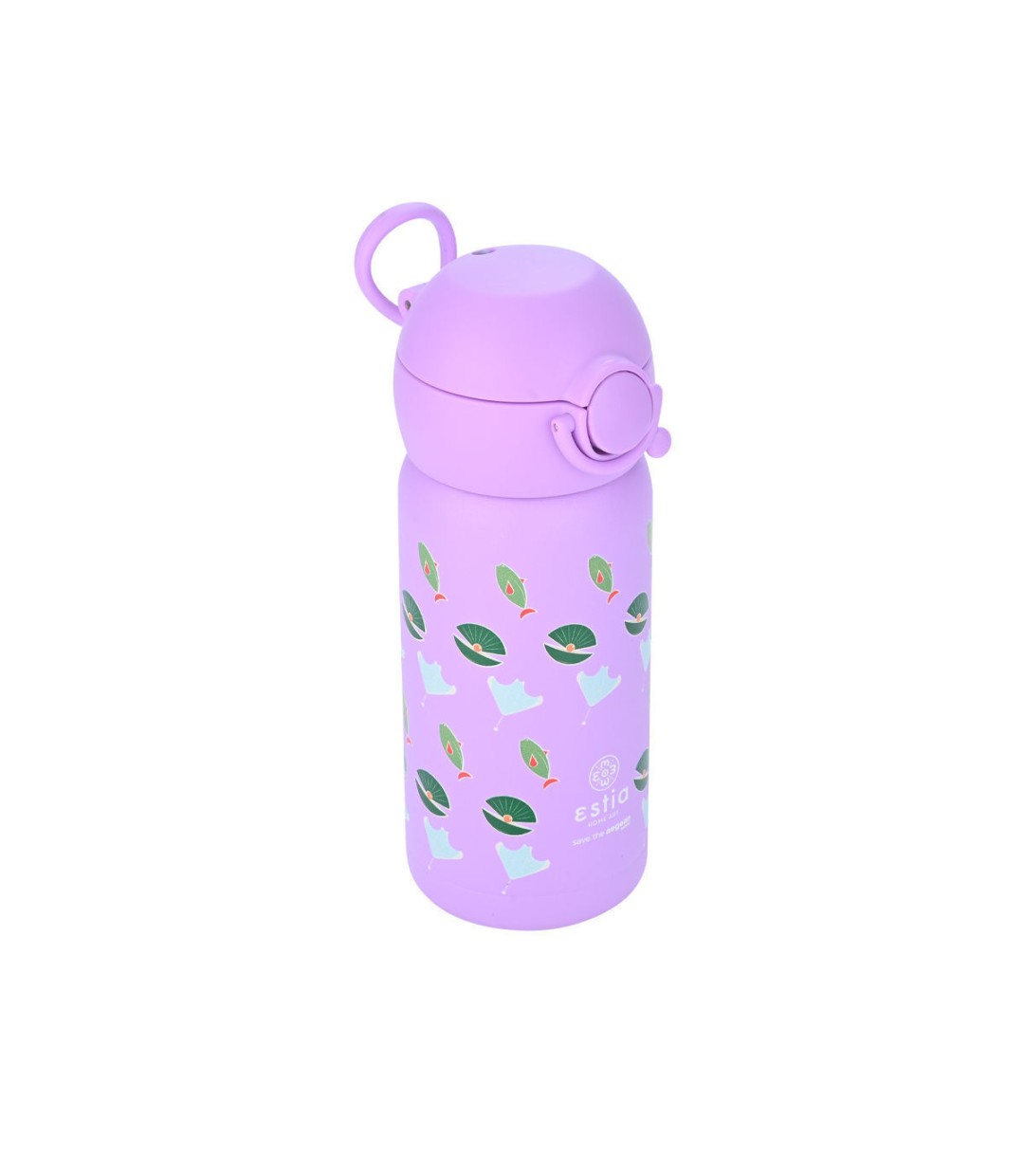 Estia Wonder Bottle Save the Aegean Παιδικό Παγούρι Θερμός Ανοξείδωτο με Καλαμάκι Non Spill Ocean Buddies 350ml 01-23485