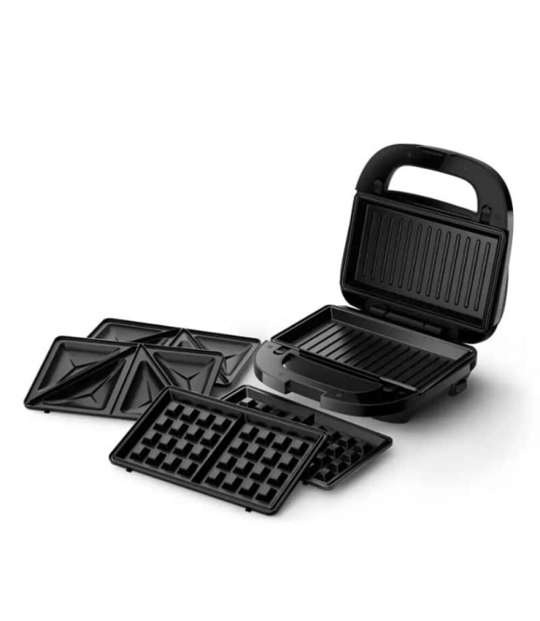 Philips HD2350/80 Τοστιέρα με Αποσπώμενες Πλάκες για 2 Τοστ 750W Μαύρη