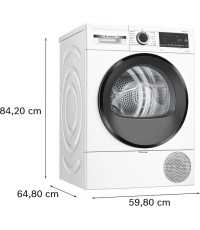 Bosch Serie 6 WQG 24201 Στεγνωτήριο 9kg A++ με Αντλία Θερμότητας