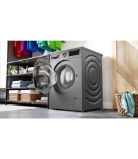 Bosch Πλυντήριο Ρούχων 9kg με Τεχνολογία Ατμού 1400 Στροφών Iron Assist Inox WGG244ZREU