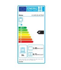 Miele H 2455 B D OBSW  Φούρνος άνω Πάγκου 76lt Π56εκ. Μαύρος