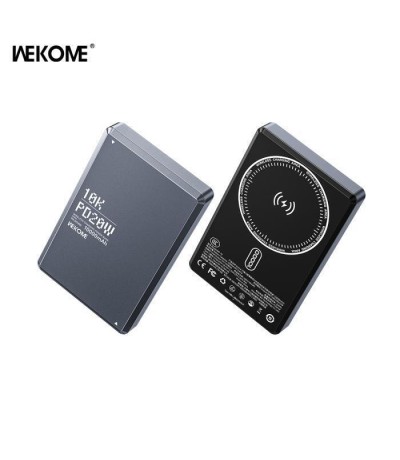 WK WP-79 MagSafe Power Bank 10000mAh 20W με Θύρα USB-C Power Delivery Γκρι 250813