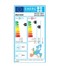 Dai-Ichi DHT25-18IVI/DHT25-18IVO Κλιματιστικό Inverter 18000 BTU A++/A+++ με Wi-Fi