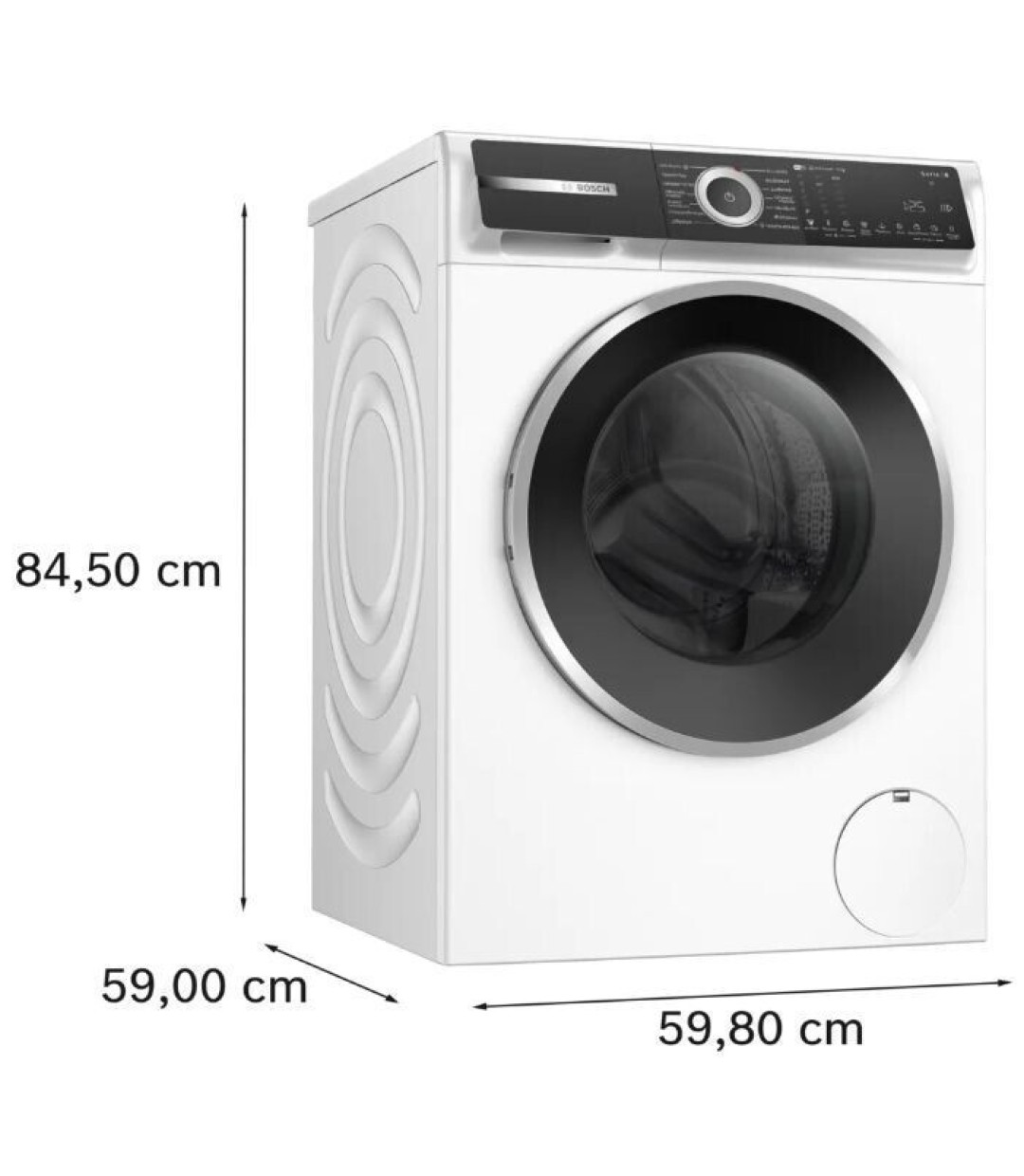 Bosch Πλυντήριο Ρούχων 10kg με Τεχνολογία Ατμού 1600 Στροφών Home Connect WGH2560LGR