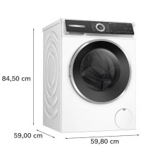 Bosch Πλυντήριο Ρούχων 10kg με Τεχνολογία Ατμού 1600 Στροφών Home Connect WGH2560LGR