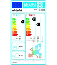 Toyotomi Erai CTN/CTG-256BRM Κλιματιστικό Inverter 18000 BTU A++/A+ με Ιονιστή και WiFi Midnight Blue