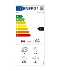 Teka DFS 26650 SS Πλυντήριο Πιάτων για 13 Σερβίτσια 60cm Inox