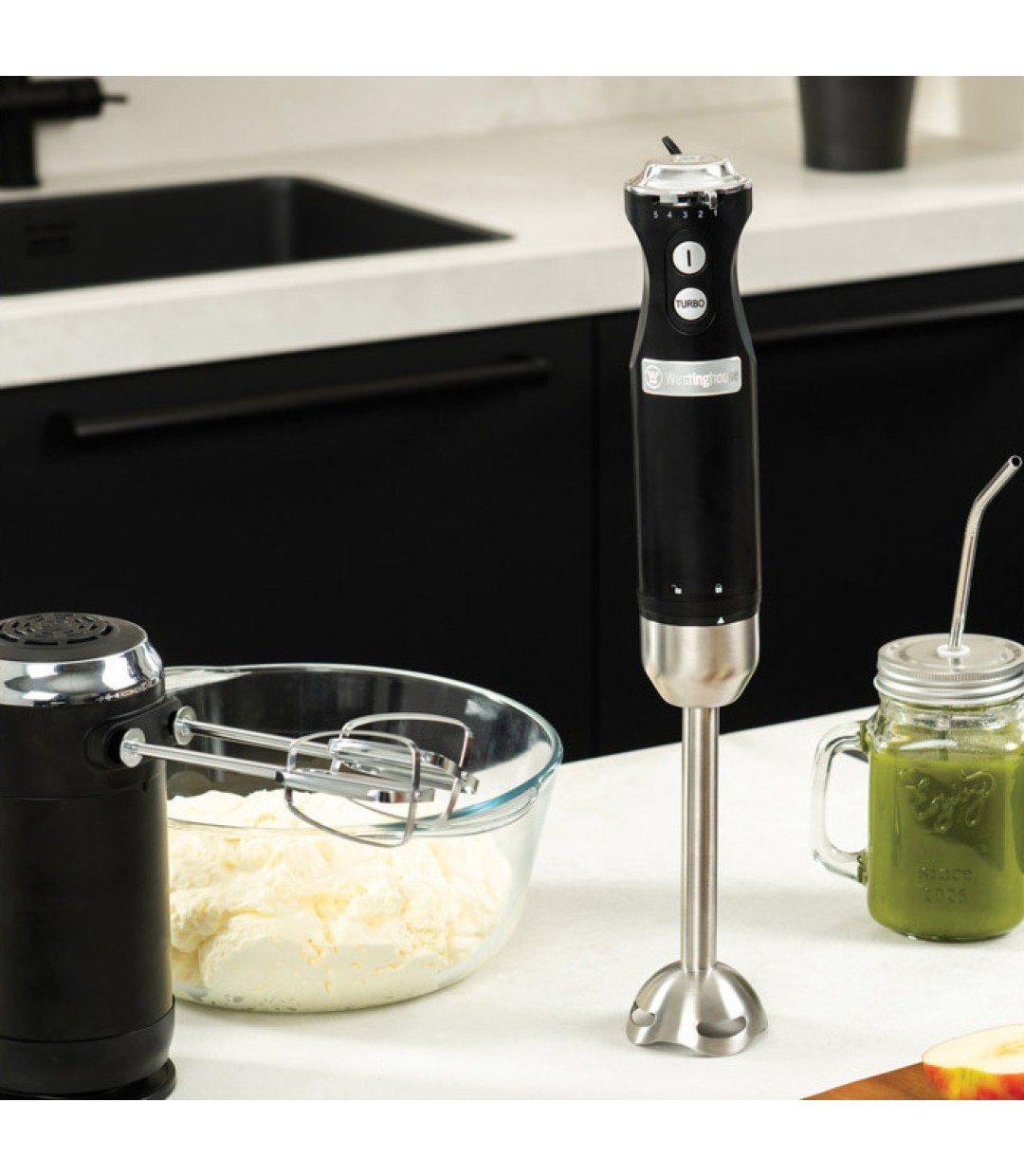 Westinghouse Ραβδομπλέντερ με Ανοξείδωτη Ράβδο 600W Μαύρο