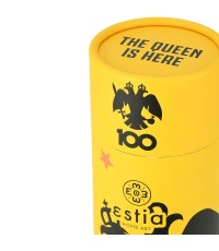 Estia Travel Cup Save the Aegean Ανακυκλώσιμο Ποτήρι Θερμός Ανοξείδωτο / Πλαστικό BPA Free 500ml Aek Bc Edition με Καλαμάκι