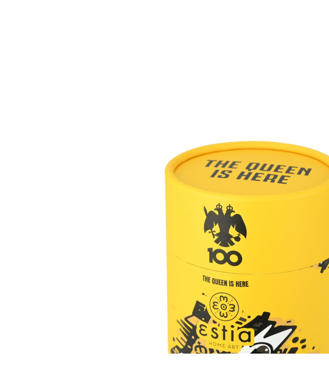 Estia Travel Mug Save The Aegean Ποτήρι Θερμός Ανοξείδωτο BPA Free 350ml AEK BC Edition The Queen is Here με Καλαμάκι 00-27261