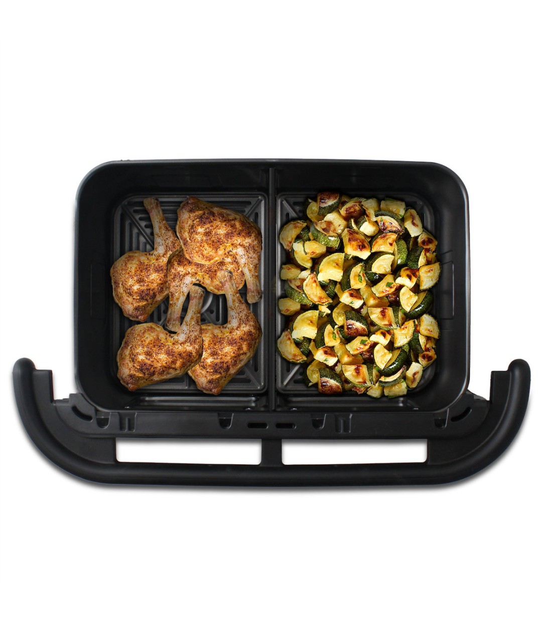 Rohnson Air Fryer με Διπλό Αποσπώμενο Κάδο 12lt Ασημί R-2882 
