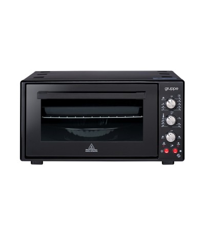 Gruppe I-28TTFL Ηλεκτρικό Φουρνάκι 50lt Χωρίς Εστίες με Αέρα Μαύρο