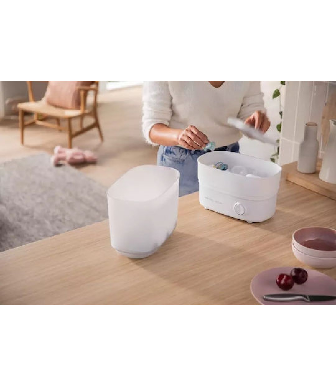 Philips Avent Advanced SCF291 Ηλεκτρικός Βρεφικός Αποστειρωτής για 6 Μπιμπερό Λευκό-Γκρι Philips Avent Advanced SCF291 Ηλεκτρικός Βρεφικός Αποστειρωτής για 6 Μπιμπερό Λευκό-Γκρι