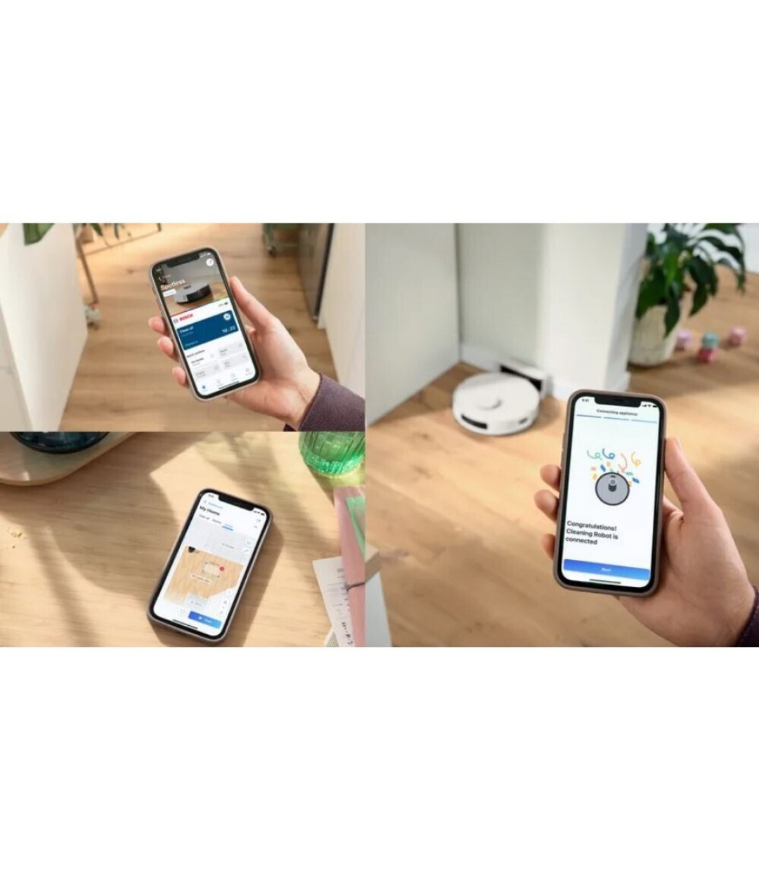 Bosch BCRC 2 W ROBOT Σκούπα για Σκούπισμα & Σφουγγάρισμα με Wi-Fi Λευκή Bosch BCRC 2 W ROBOT Σκούπα για Σκούπισμα & Σφουγγάρισμα με Wi-Fi Λευκή