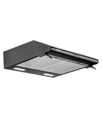 Gruppe Pratico 600 S-3002A-A01-M29-600 Ελεύθερος Απορροφητήρας 60cm Μαύρος