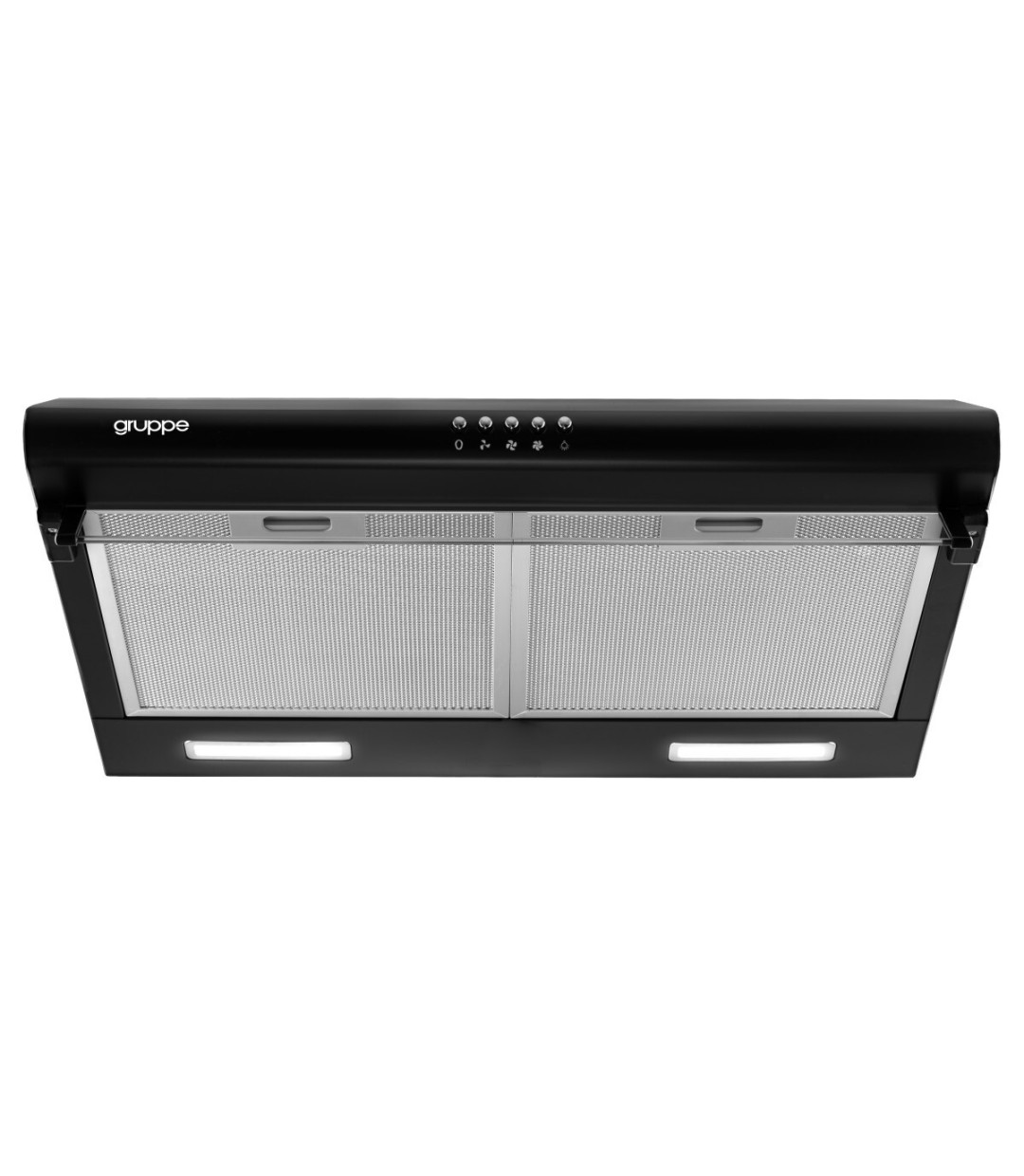 Gruppe Pratico 600 S-3002A-A01-M29-600 Ελεύθερος Απορροφητήρας 60cm Μαύρος