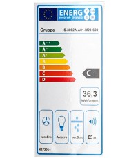 Gruppe Pratico 600 S-3002A-A01-M29-600 Ελεύθερος Απορροφητήρας 60cm Μαύρος