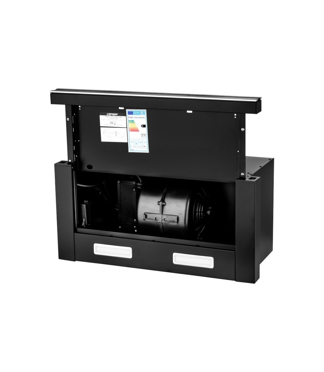 Gruppe Απορροφητηρας Forte I-Black S-3003F-A06-M13-600 2X1,5W Led