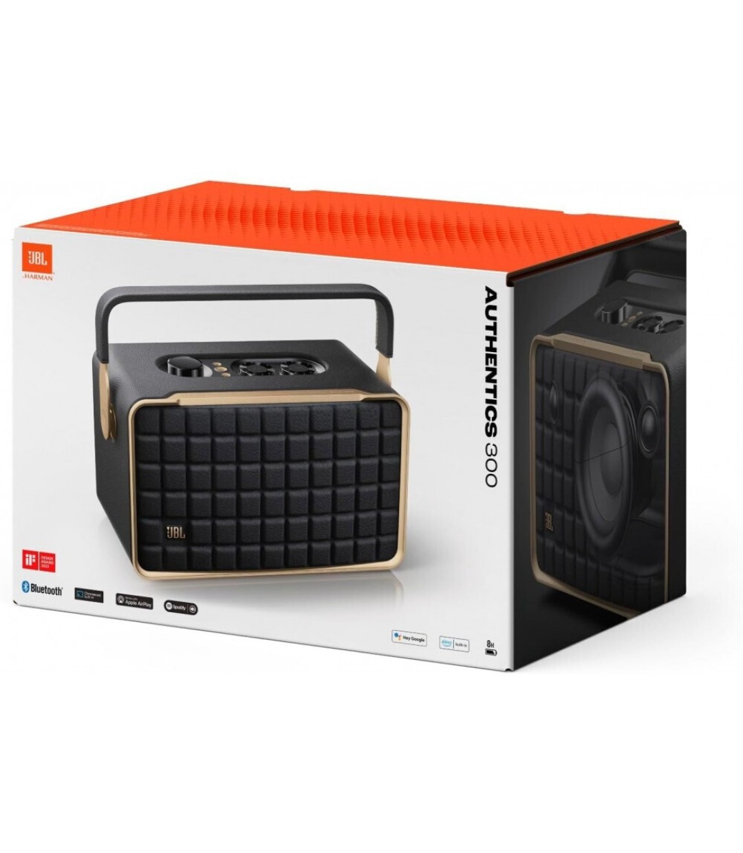 JBL Authentics 300 Φορητό Ηχείο με Διάρκεια Μπαταρίας έως 8 ώρες Μαύρο