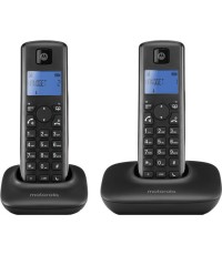 Motorola T302 Ασύρματο Τηλέφωνο Duo με Aνοιχτή Aκρόαση