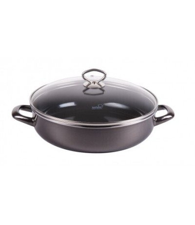 Kochstar PRIMUS  Σωτέζα Με Καπάκι από Αλουμίνιο με Εμαγιέ Επίστρωση 28cm