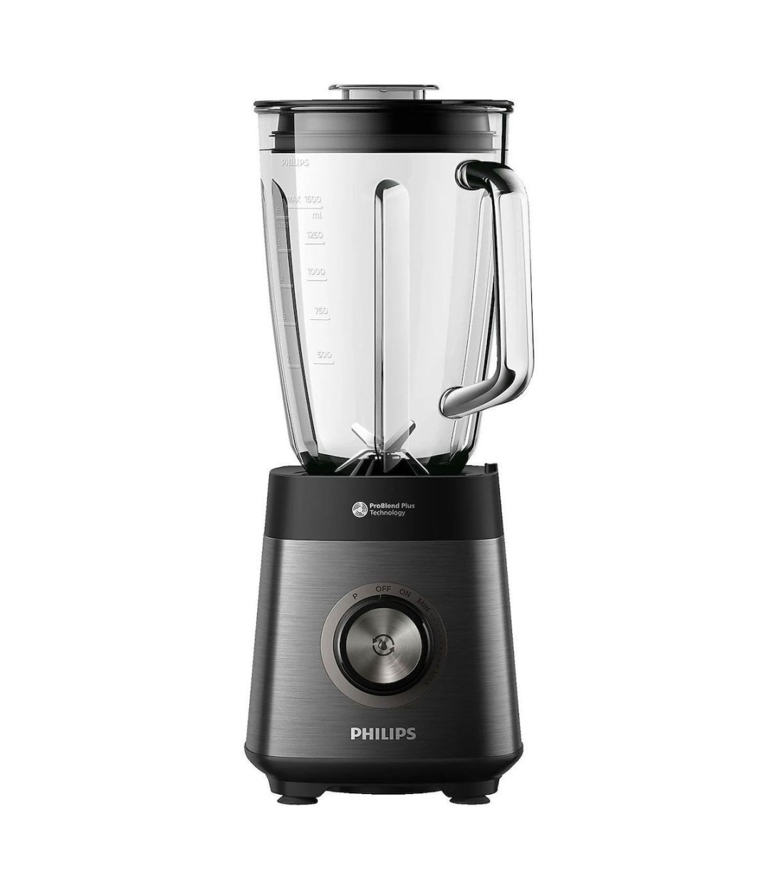 Philips Μπλέντερ για Smoothies με Γυάλινη Κανάτα 2lt 1200W Μαύρο HR3040/00