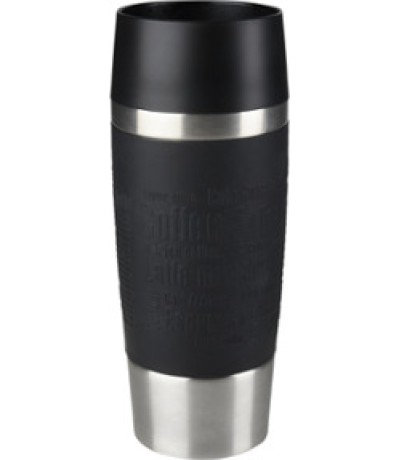 Κούπα ταξιδίου ανοξείδωτη σιλικόνης μαύρο 360ml Tefal K30811