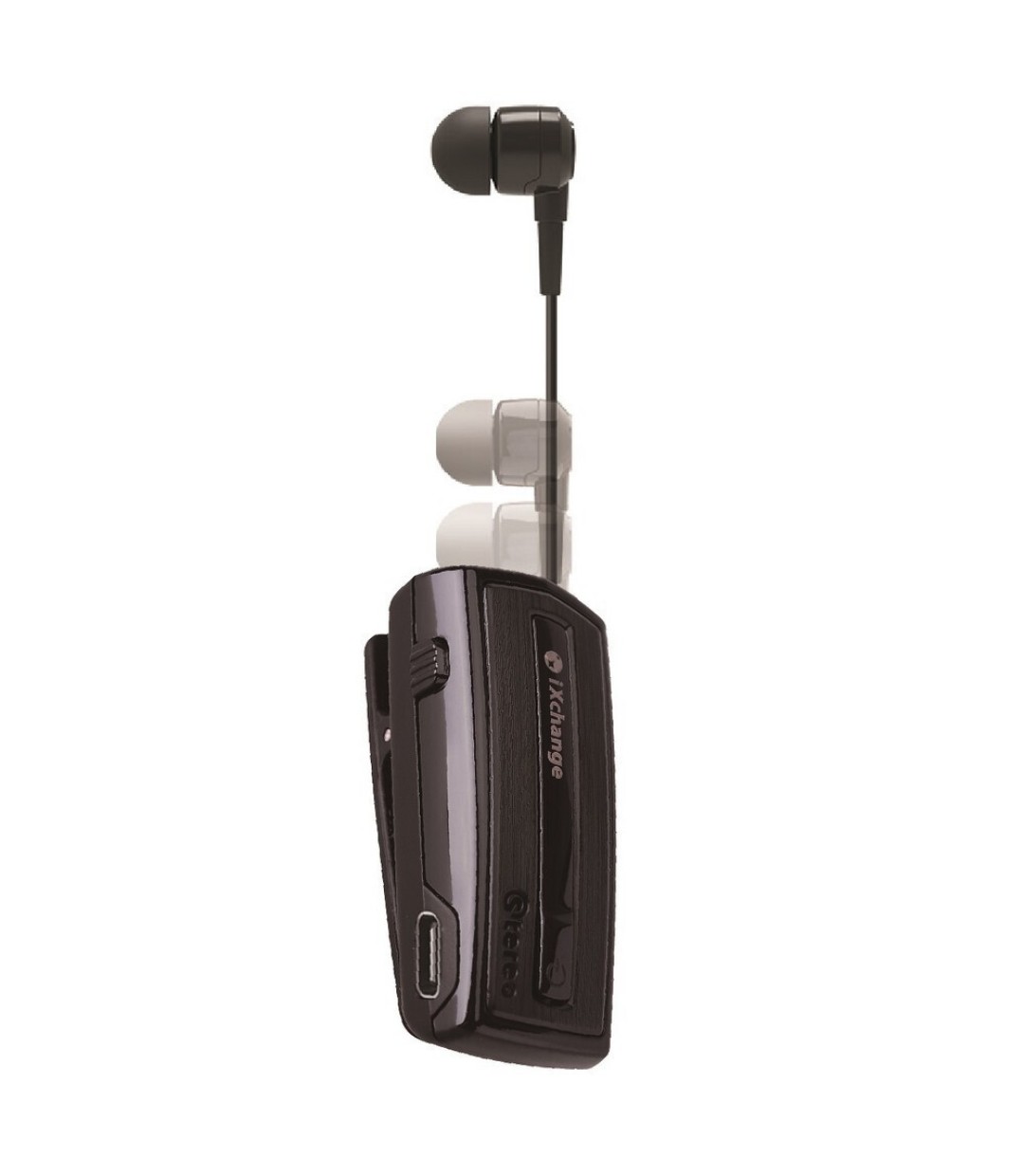 iXchange UA-28 V2.0 In-ear Bluetooth Handsfree Ακουστικό Πέτου Μαύρο