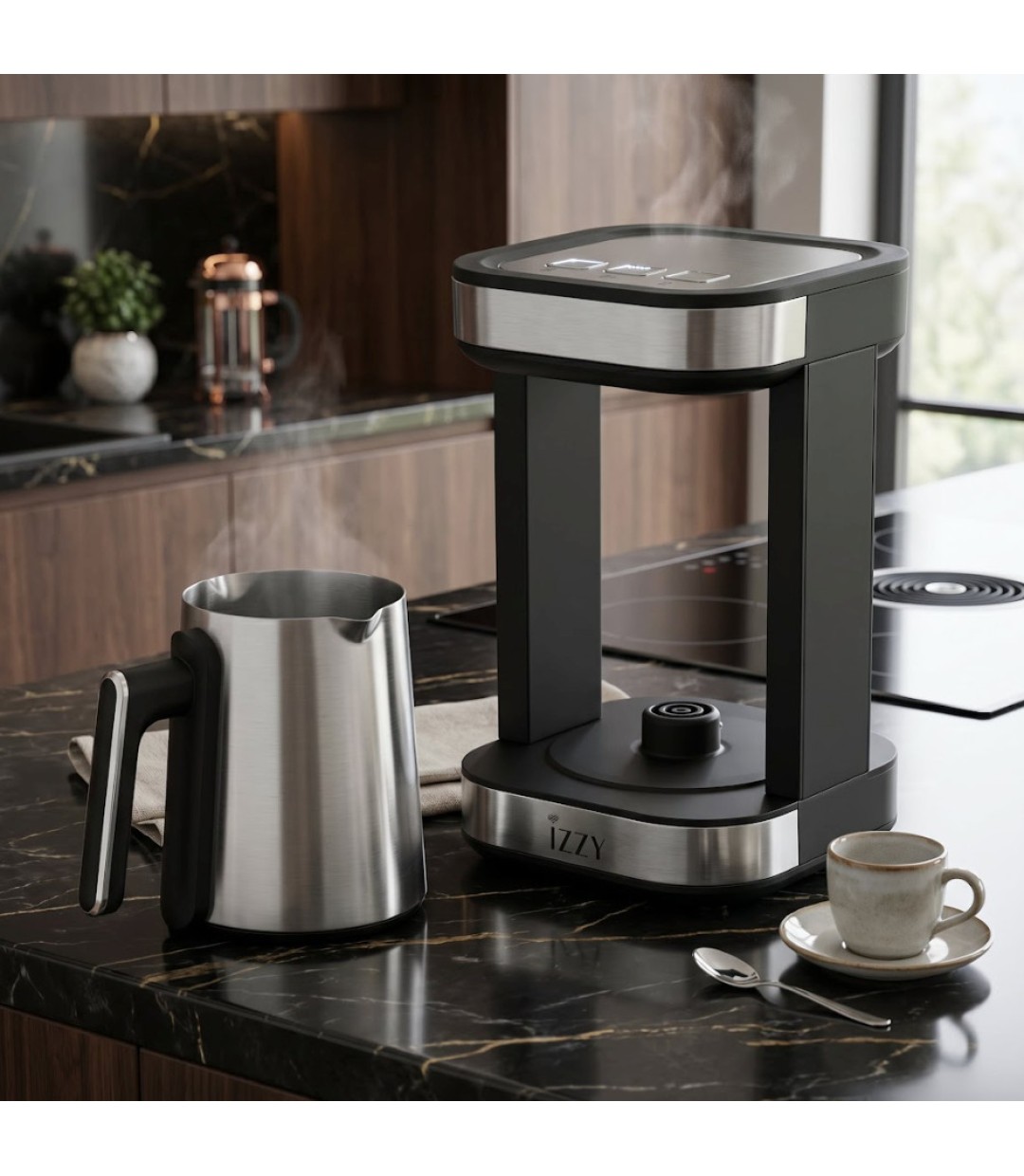 Izzy Brikato Ηλεκτρικό Μπρίκι 500W με Χωρητικότητα 600ml Inox Κωδικός: IZ-3104 